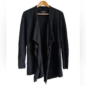 Barefoot Dreams Bamboo Chic Lite Black Open Cardigan Sweater XXS XS